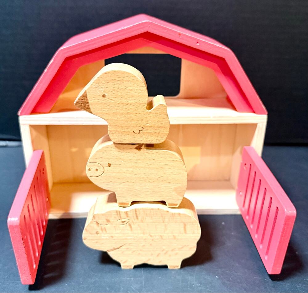 KiwiCo Babble & Speak 6+ months replacement barn and wooden animals